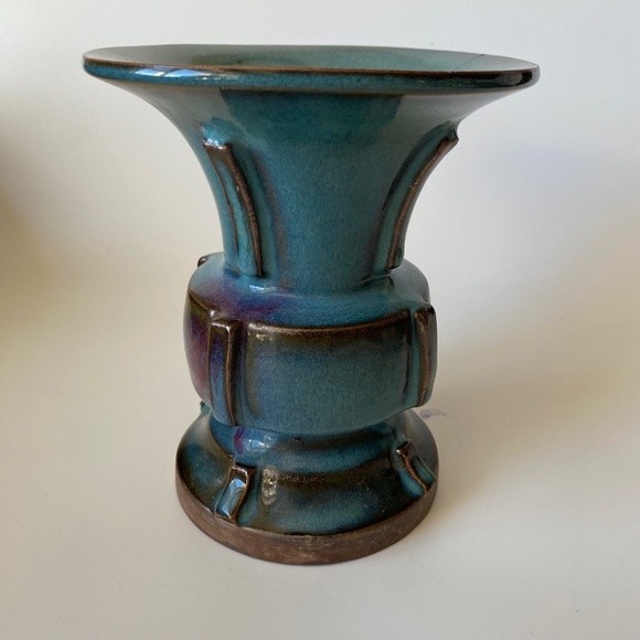 Vintage Chinese JUN Kiln Pottery Vase AS IS - Picture 10 of 15